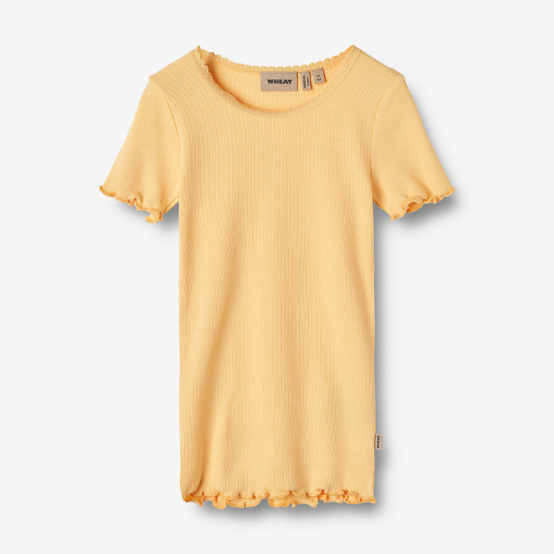 Wheat Main Rib T-Shirt S/S Katie Jersey Tops and T-Shirts 5001 pale apricot