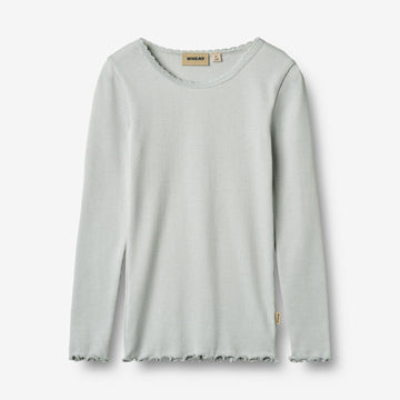 Wheat Main Rib T-Shirt L/S Reese T-Shirt 1560 soft blue