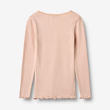 Wheat Main Rib T-shirt L/S Reese Jersey Tops and T-Shirts 2400 powder