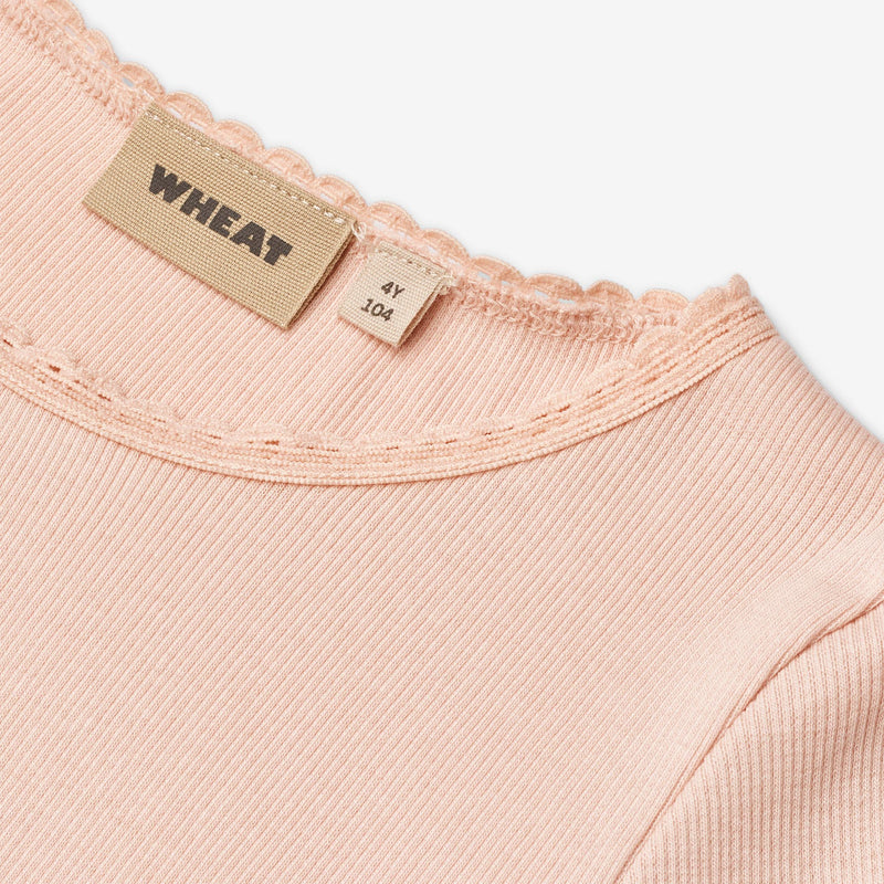 Wheat Main Rib T-shirt L/S Reese Jersey Tops and T-Shirts 2400 powder
