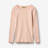 Wheat Main Rib T-shirt L/S Reese Jersey Tops and T-Shirts 2400 powder