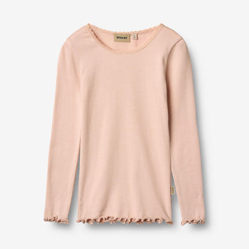 Wheat Main Rib T-Shirt L/S Reese T-Shirt 2400 powder