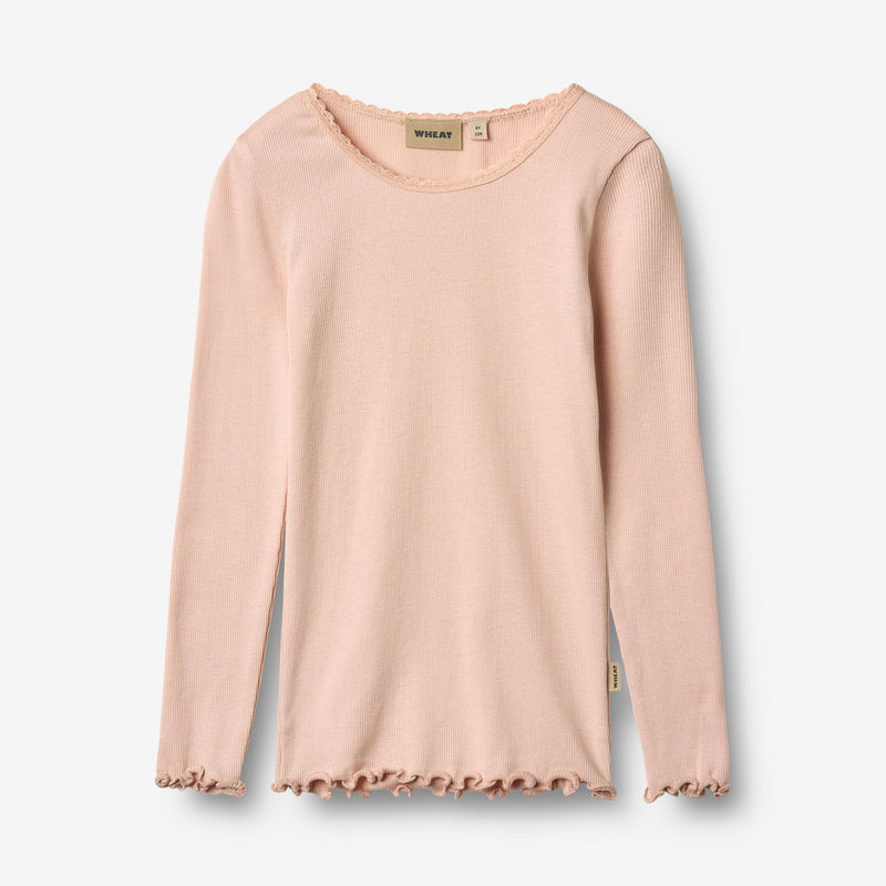Wheat Main Rib T-shirt L/S Reese Jersey Tops and T-Shirts 2400 powder