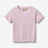 Wheat Main Rib T-shirt S/S Alicia T-Shirt 1346 lavender