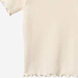 Wheat Main Rib T-shirt S/S Alicia T-Shirt 3182 ivory