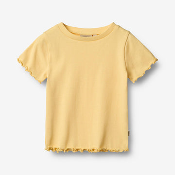 Wheat Main Rib T-shirt S/S Alicia T-Shirt 9425 golden yellow