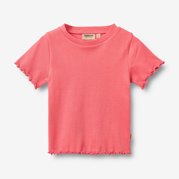 Wheat Main Rib T-shirt S/S Alicia T-Shirt 9668 watermelon