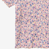 Wheat Main Rib T-shirt S/S Alicia T-Shirt 9649 pink blue flowers
