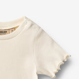 Wheat Main Rib T-shirt S/S Alicia T-Shirt 3182 ivory 