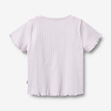 Wheat Main Rib T-shirt S/S Irene T-Shirt 2521 purple light