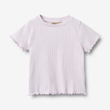 Wheat Main Rib T-shirt S/S Irene T-Shirt 2521 purple light