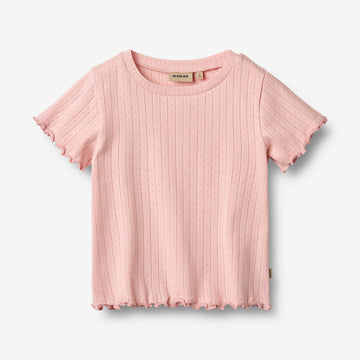 Wheat Main Rib T-shirt S/S Irene T-Shirt 9437 rose sprinkle