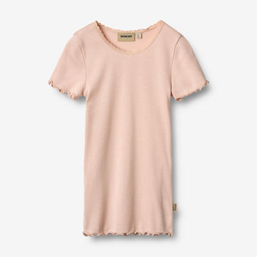 Wheat Main Rib T-shirt S/S Katie T-Shirt 2400 powder