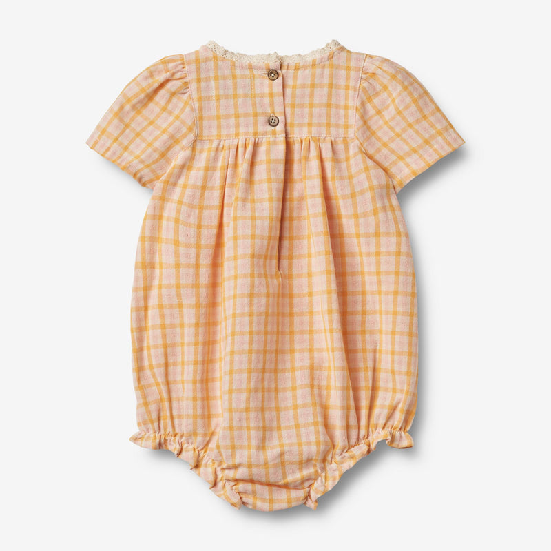 Wheat Main Romper Margit Suit 9448 yellow check