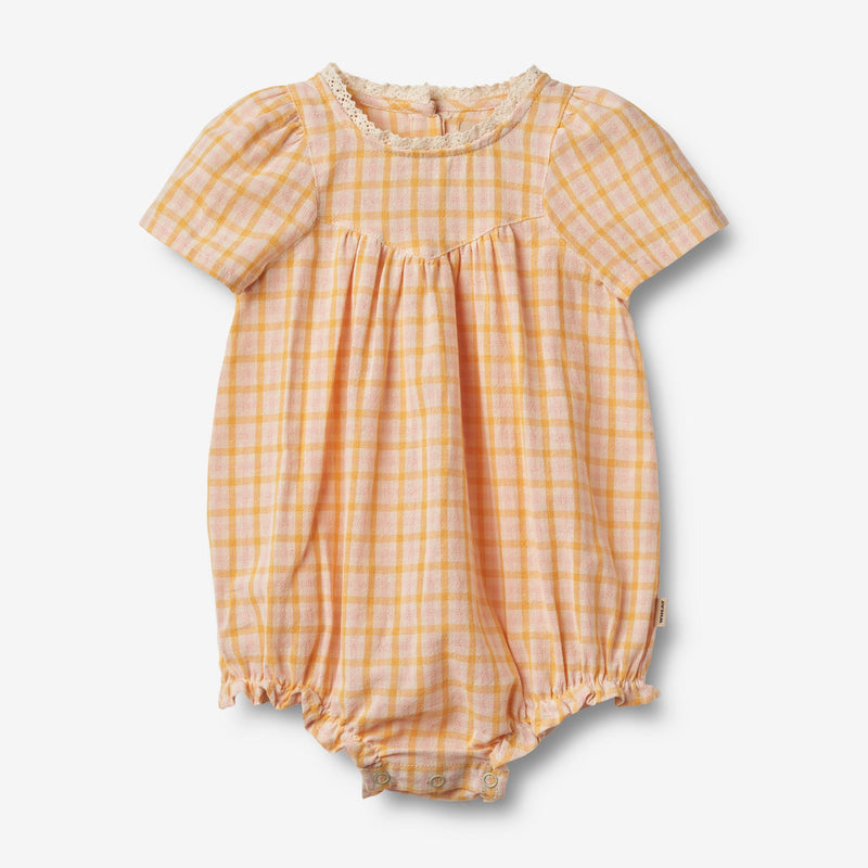 Wheat Main Romper Margit Suit 9448 yellow check