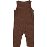 Wheat Main Romper Pil Suit 2752 maroon check