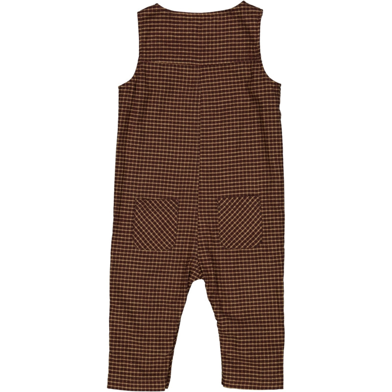 Wheat Main Romper Pil Suit 2752 maroon check