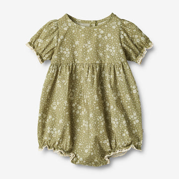 Romper Vigga - green flowers Wheat.eu Romper Vigga - green flowers Wheat.eu
