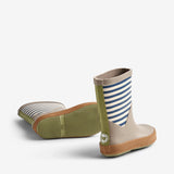 Wheat Footwear Rubber Boot Juno Rubber Boots 1048 blue stripe