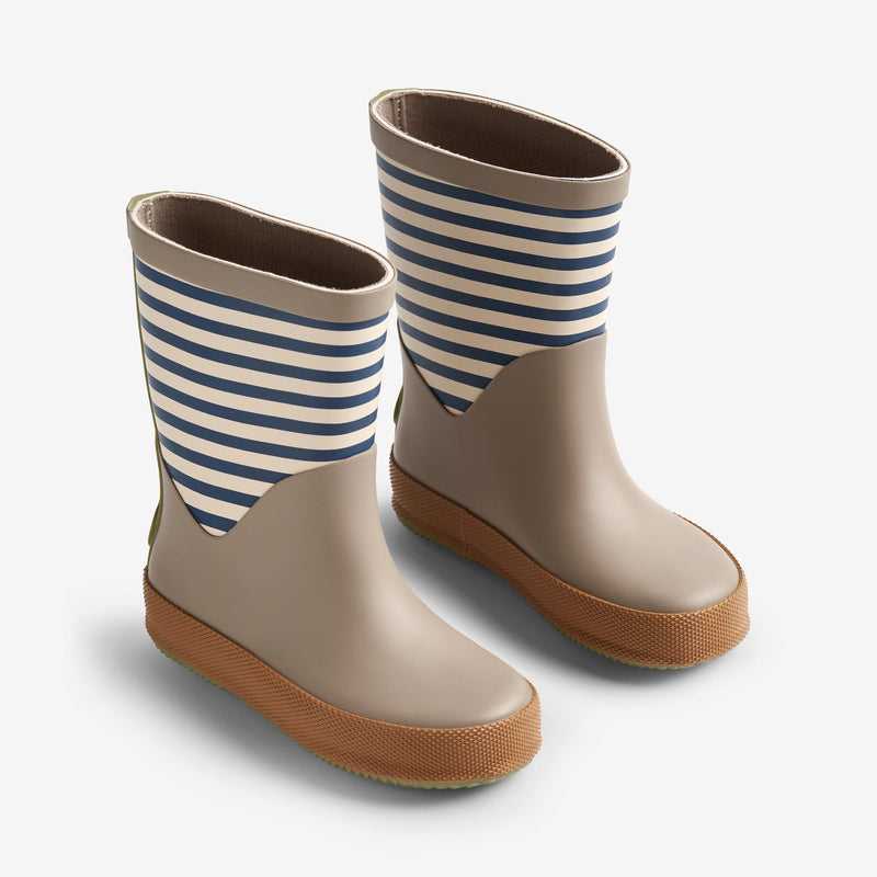 Wheat Footwear Rubber Boot Juno Rubber Boots 1048 blue stripe