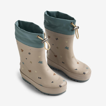 Wheat Footwear Rubber Boot Thermo Rubber Boot 9780 grey moon letters