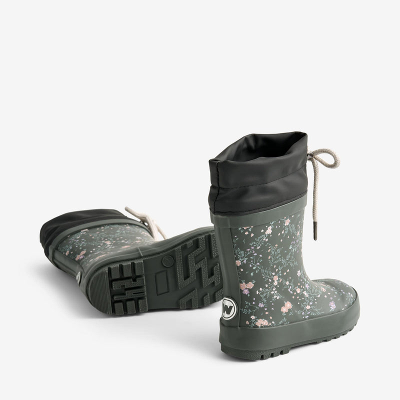 Wheat Footwear Rubber Boot Thermo Rubber Boot 9533 forest lake checked flowers