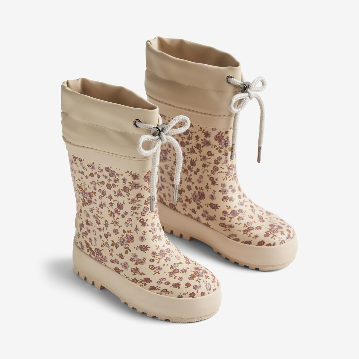 Rubber Boot Thermo Print rose flowers – - Main Image