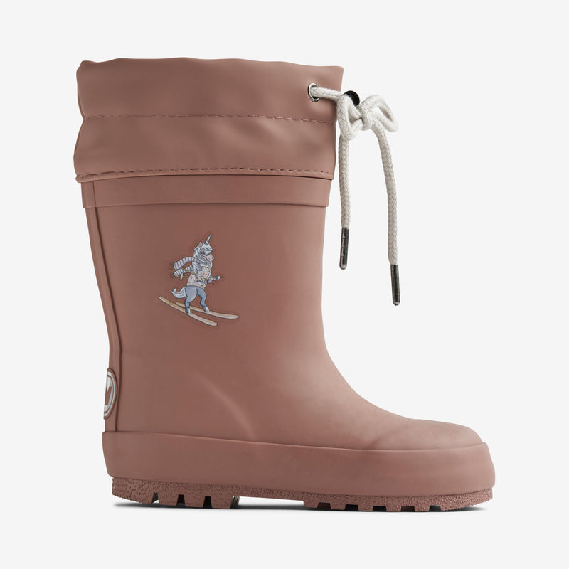 Rubber Boot Thermo Solid old rose unicorn Wheat.eu
