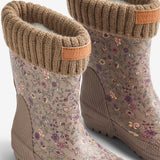 Wheat Footwear Rubber Boot Thermo Wader Rubber Boot 9674 portabella flowers