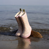 Wheat Footwear Rubber Boot Welly Rubber Boot 9427 ivory flower meadow