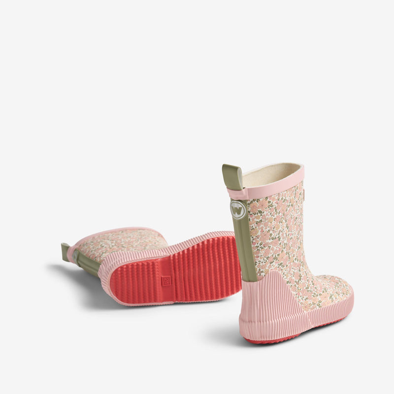 Wheat Footwear Rubber Boot Welly Rubber Boot 9427 ivory flower meadow
