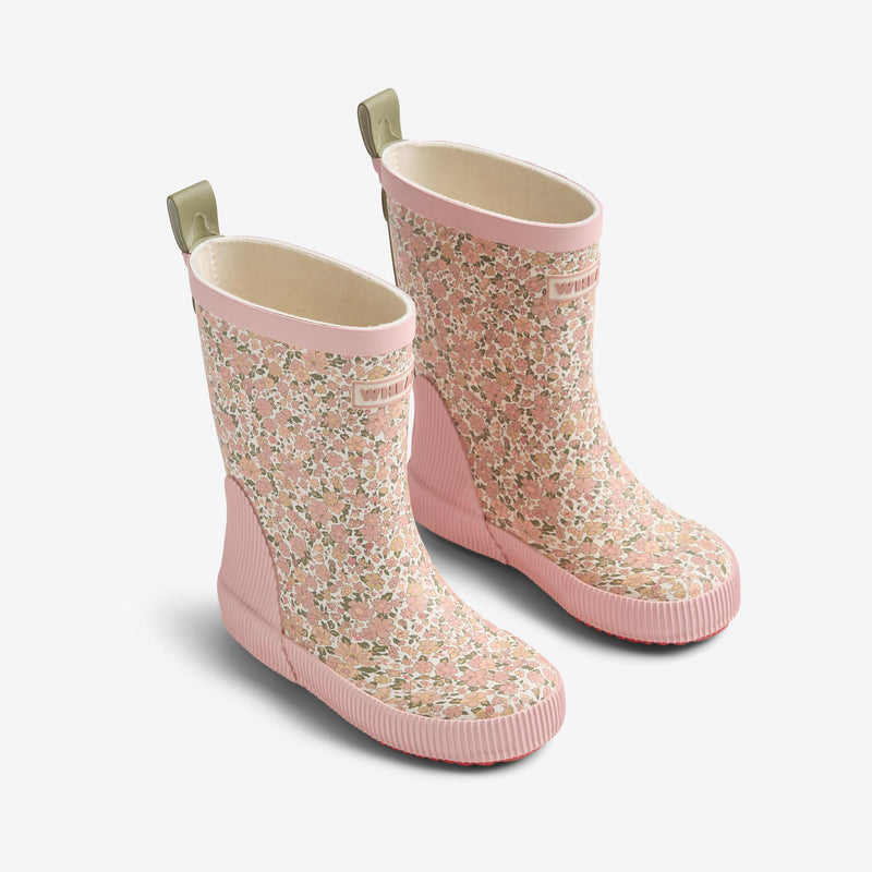 Wheat Footwear Rubber Boot Welly Rubber Boot 9427 ivory flower meadow