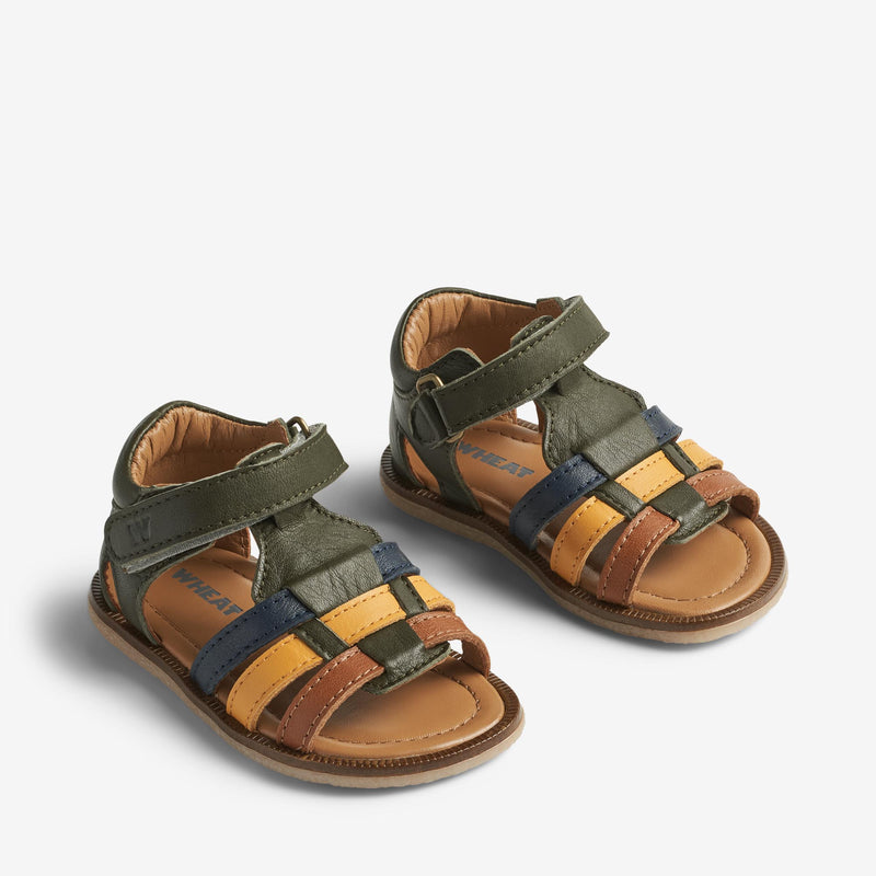 Wheat Footwear Sandal Bray Prewalker Sandals 4140 green