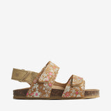 Wheat Footwear Sandal Clara Sandal 9457 gold white flowers