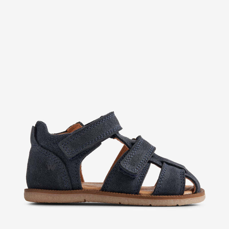 Wheat Footwear Sandal Closed Toe Baya Prewalker Sandals 1432 navy