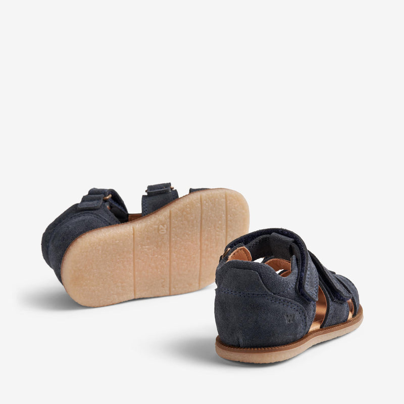 Wheat Footwear Sandal Closed Toe Baya Prewalker Sandals 1432 navy