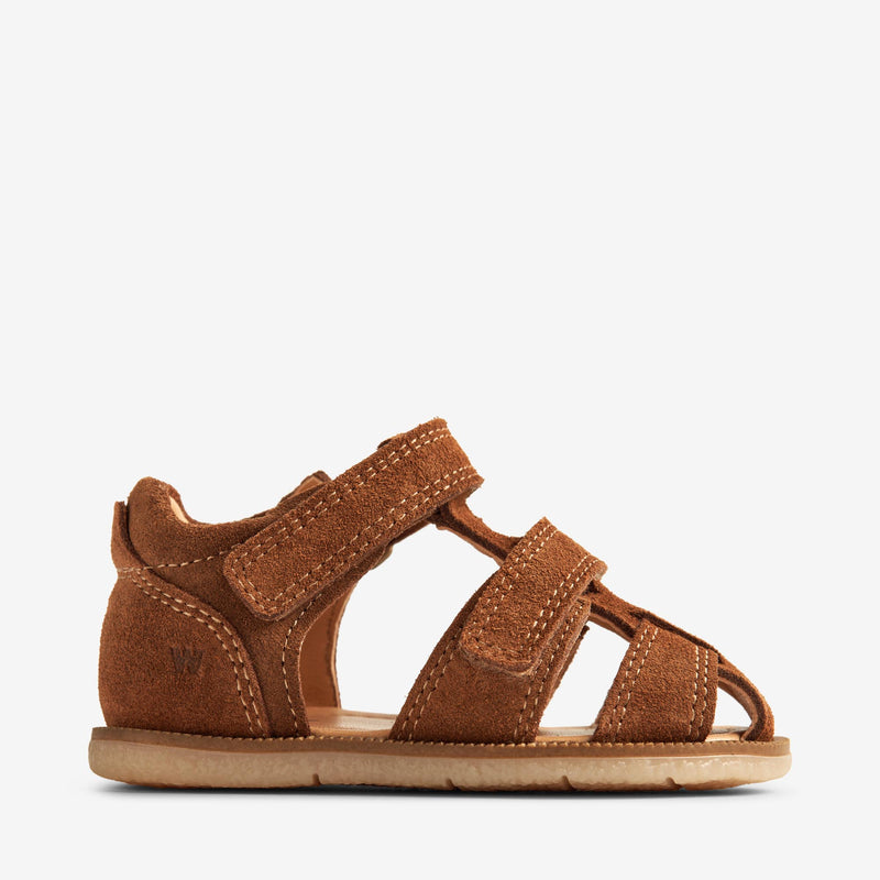 Wheat Footwear Sandal Closed Toe Baya Prewalker Sandals 9002 cognac