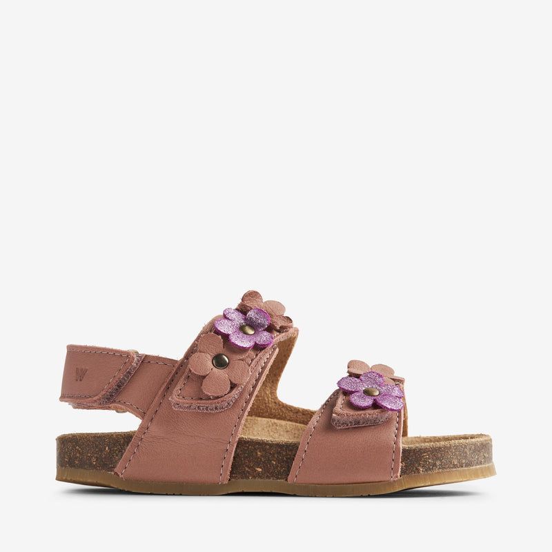 Wheat Footwear Sandal Cork Open Toe Clare Flowers Sandals 2021 old rose