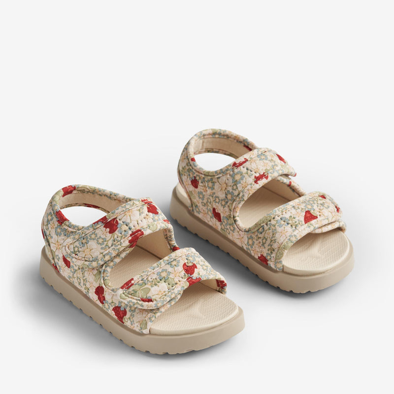 Wheat Footwear Sandal Open Toe Healy Print Sandals 2283 rose strawberries