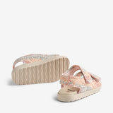 Wheat Footwear Sandal Open Toe Healy Print Sandals 9506 rainbow flowers
