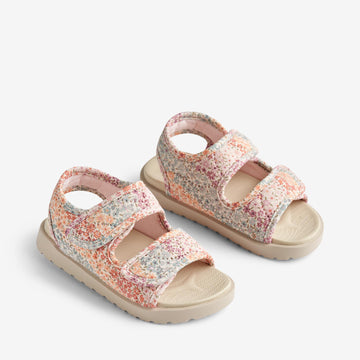 Wheat Footwear Sandal Open Toe Healy Print Sandals 9506 rainbow flowers