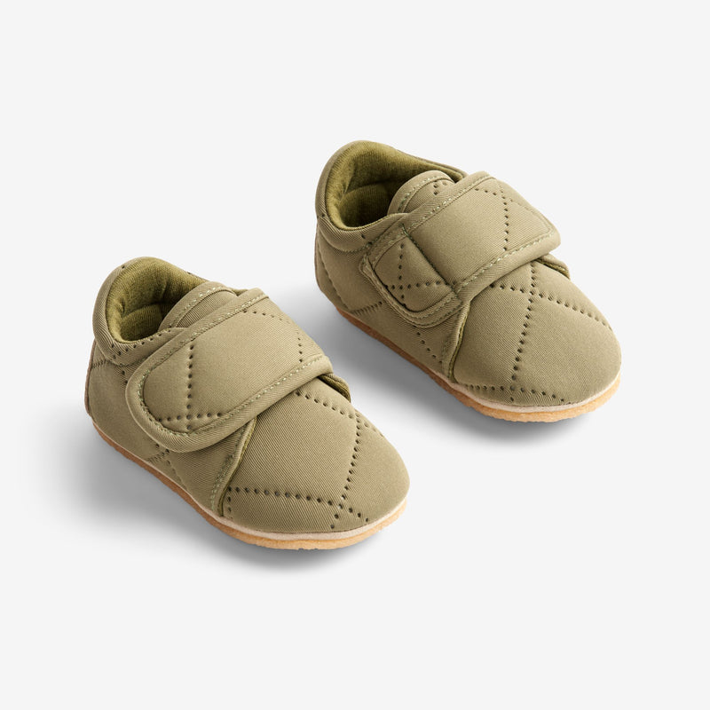 Wheat Footwear Sasha Thermo Home Shoe | Baby Indoor Shoes 4214 olive