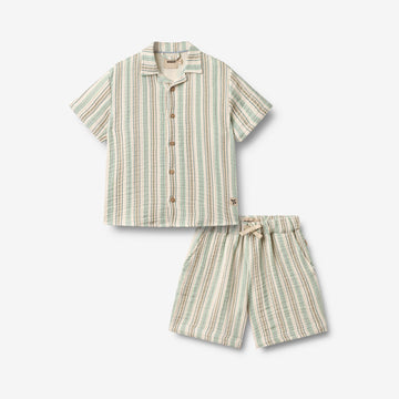 Wheat Main Set Shirt S/S & Shorts Anker Set 9665 summer stripe