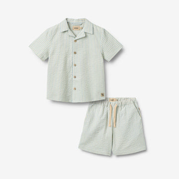 Wheat Main Set Shirt S/S & Shorts Anker Set 9664 summer sky stripe