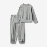 Wheat Main Set Sweatshirt & Trousers Barbro Set 0224 melange grey