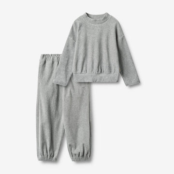 Wheat Main Set Sweatshirt & Trousers Barbro Set 0224 melange grey