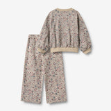 Wheat Main Set Sweatshirt & Trousers Lia Set 9904 soft sand flowers