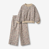 Wheat Main Set Sweatshirt & Trousers Lia Set 9904 soft sand flowers