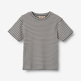 Wheat Main Set T-shirt S/S & Shorts Fabian Set 9432 navy rib stripe