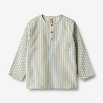 Wheat Main Shirt Bjørk Shirts and Blouses 4109 aquablue stripe
